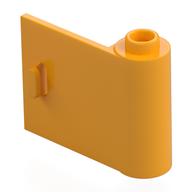 Door 1 x 3 x 2 Right - Open Between Top and Bottom Hinge (Bright Light Orange)