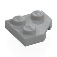 Wedge Plate 2 x 2 Cut Corner (Light Bluish Gray)