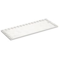 Plate Special 6 x 16, Studs on 3 Edges (White)