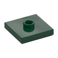 Plate Special 2 x 2 with Groove and Center Stud (Jumper) (Dark Green)