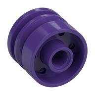 Wheel 18 x 14 with Pin Hole, Fake Bolts and Shallow Spokes (Dark Purple)