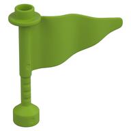 Duplo Flag Wavy 3 x 4 with Post (Lime)
