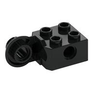 Technic Brick Special 2 x 2 with Pin Hole, Rotation Joint Ball Half [Vertical Side] (Black)