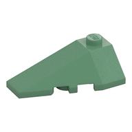 Brick Wedged, Sloped 4 x 2 Triple Left (Sand Green)