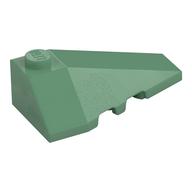 Brick Wedged, Sloped 4 x 2 Triple Right (Sand Green)
