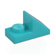 Brick Sloped 45° 2 x 1 with 2/3 Cutout [New Version] (Medium Azure)