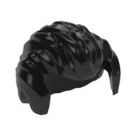 Hair Short Swept Back with Sideburns and Widow's Peak (Black)