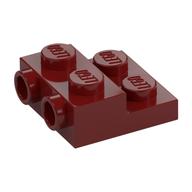 Plate Special 2 x 2 x 2/3 with Two Studs On Side and Two Raised [Solid Anti-stud] (Dark Red)