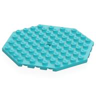 Plate Special 10 x 10 Octagonal with Hole (Medium Azure)