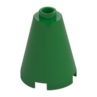 Cone 2 x 2 x 2, Open Stud (Green)