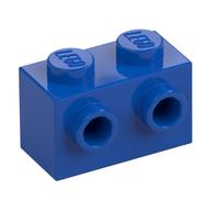 Brick Special 1 x 2 with 2 Studs on 1 Side (Blue)