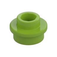 Plate Round 1 x 1 with Open Stud (Lime)
