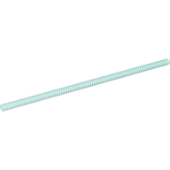 Hose, Ribbed 7mm D. 26L / 20.8cm (Trans-Light Blue)