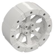 Wheel Wagon Viking with 12 Holes [7 Studs Diameter] (White)