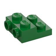 Plate Special 2 x 2 x 2/3 with Two Studs On Side and Two Raised [Solid Anti-stud] (Green)