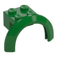 Wheel Arch, Mudguard 4 x 2 1/2 x 2 with 2 x 2 Plate (Green)