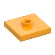 Plate Special 2 x 2 with Groove and Center Stud (Jumper) (Bright Light Orange)
