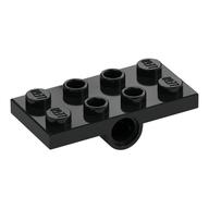 Plate Special 2 x 4 with 2 Pin Holes (Black)