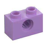 Technic Brick 1 x 2 [1 Pin Hole] (Medium Lavender)