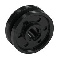 Wheel 18 x 8 with Fake Bolts and Deep Spokes with Inner Ring (Black)