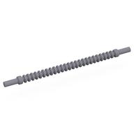 Flexible Ribbed Hose 8mm Ends 10L (Flat Silver)