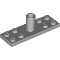 Plate Special 2 x 6 with Pole Holder Pin (Light Bluish Gray)