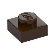 Plate 1 x 1 (Dark Brown)