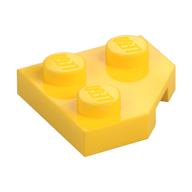 Wedge Plate 2 x 2 Cut Corner (Yellow)