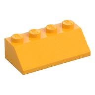 Brick Sloped 45° 2 x 4 (Bright Light Orange)