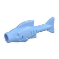 Animal, Fish [Hollow Stud Mouth] (Bright Light Blue)