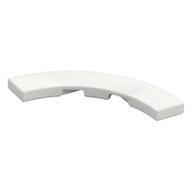 Tile 4 x 4 Curved, Macaroni (White)