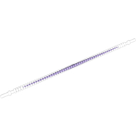 Flexible Ribbed Hose 8mm Ends 19L with Dark Purple Centre Pattern (Trans-Clear)