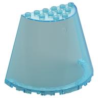 Cone Half 10 x 5 x 6 [Plain] (Trans-Light Blue)