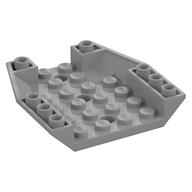 Brick Wedged, Sloped Inverted 6 x 6 x 1 Triple (Light Bluish Gray)