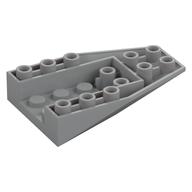 Brick Wedged, Sloped Inverted 6 x 4 with 4 Stud Connections (Light Bluish Gray)