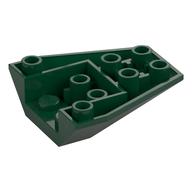 Brick Wedged, Sloped Inverted 4 x 4 Triple [4 Connections between Front Studs] (Dark Green)