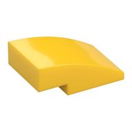 Brick Curved 3 x 2 No Studs (Yellow)