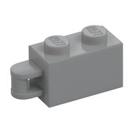 Brick Special 1 x 2 with Vertical Closed Handle on Edge (Light Bluish Gray)