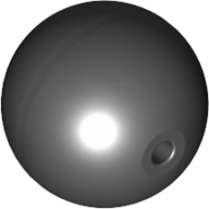 Projectile, Large Figure Weapon, Zamor Sphere / Ball (Black)