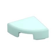 Tile Round 1 x 1 Quarter (Light Aqua)