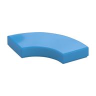 Tile 2 x 2 Curved, Macaroni (Dark Azure)