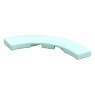Tile 4 x 4 Curved, Macaroni (Light Aqua)