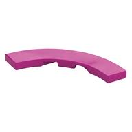 Tile 4 x 4 Curved, Macaroni (Magenta)