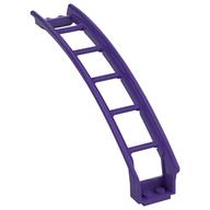 Vehicle Track, Roller Coaster Ramp Large Upper Part, 6 Bricks Elevation (Dark Purple)
