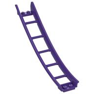 Vehicle Track, Roller Coaster Ramp Large Lower Part, 6 Bricks Elevation (Dark Purple)