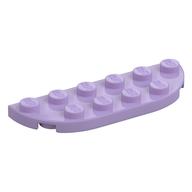Plate Round Corners 2 x 6 Double (Lavender)