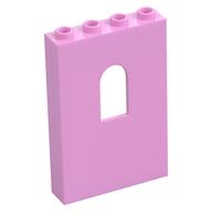 Panel 1 x 4 x 5 with Arched Window (Bright Pink)