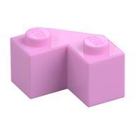 Brick Wedged 2 x 2 Facet (Bright Pink)