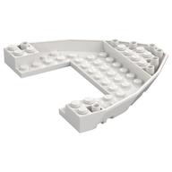Boat Hull Section, Brick 10 x 12 x 1 with 4 x 6 Cutout (White)