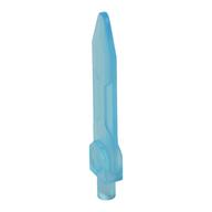Weapon Sword, Blade with Bar, Double Edge (Trans-Light Blue)